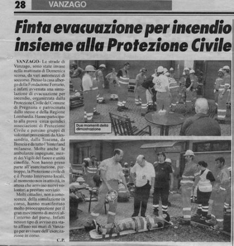 Foto 5 dell'esercitazione Codice 3 2001