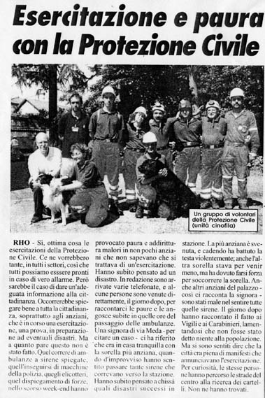 Foto 7 dell'esercitazione Codice 3 2001